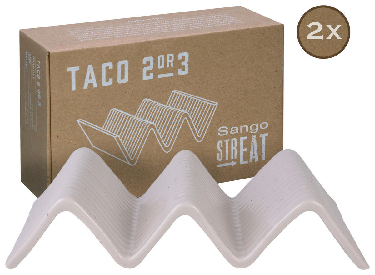 SERVIERSCHALENSET Streat Food  22/10,5 cm  - Creme, Basics, Keramik (22/10,5cm) - Creatable