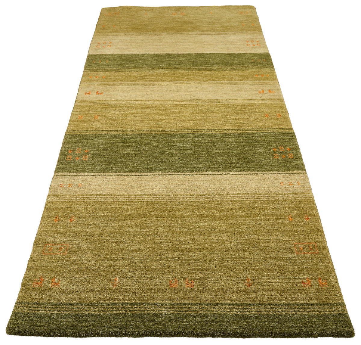LÄUFER 80/250 cm Edition Alkatif Nomad  - Grün, KONVENTIONELL, Textil (80/250cm) - Cazaris