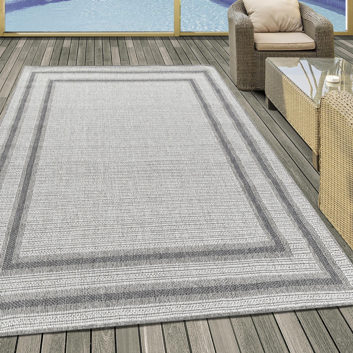 FLATVÄVD MATTA 80/150 cm Aruba  - cremefärgad, Design, textil (80/150cm) - Novel