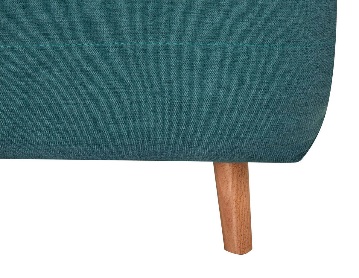 SCHLAFSESSEL Webstoff Blau, Grau    - Blau/Naturfarben, MODERN, Holz/Kunststoff (77/84/91cm) - Livetastic