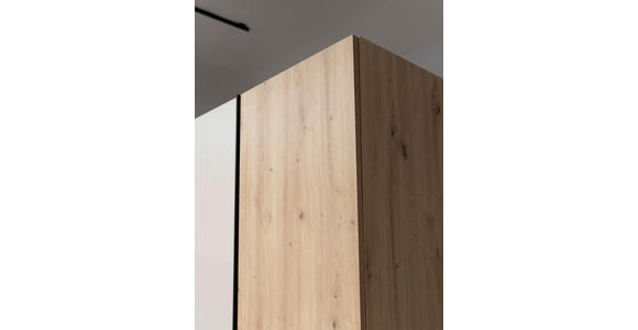 DREHTÜRENSCHRANK  in Kaschmir, Eiche Artisan  - Kaschmir/Schwarz, KONVENTIONELL, Holzwerkstoff/Metall (270/225/61cm) - Carryhome