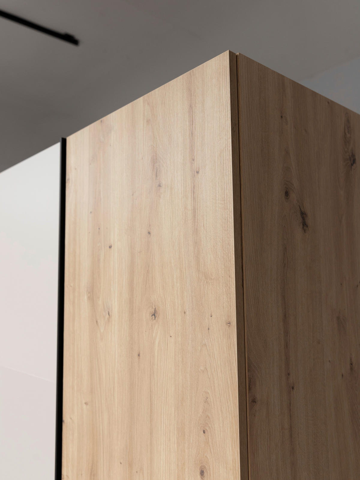 DREHTÜRENSCHRANK 4-türig Kaschmir, Eiche Artisan  - Kaschmir/Schwarz, KONVENTIONELL, Holzwerkstoff/Metall (270/225/61cm) - Boxxx