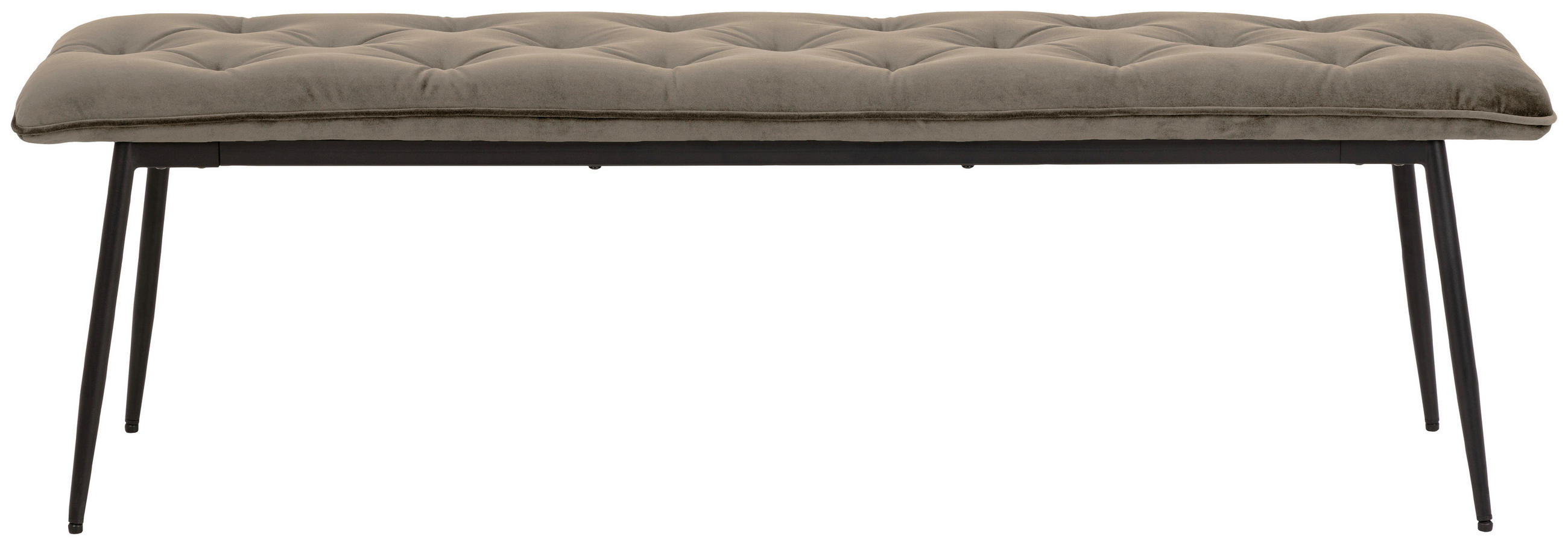 SITTBÄNK i textil beige  - beige/svart, Trend, metall/textil (159/48/38cm) - MID.YOU