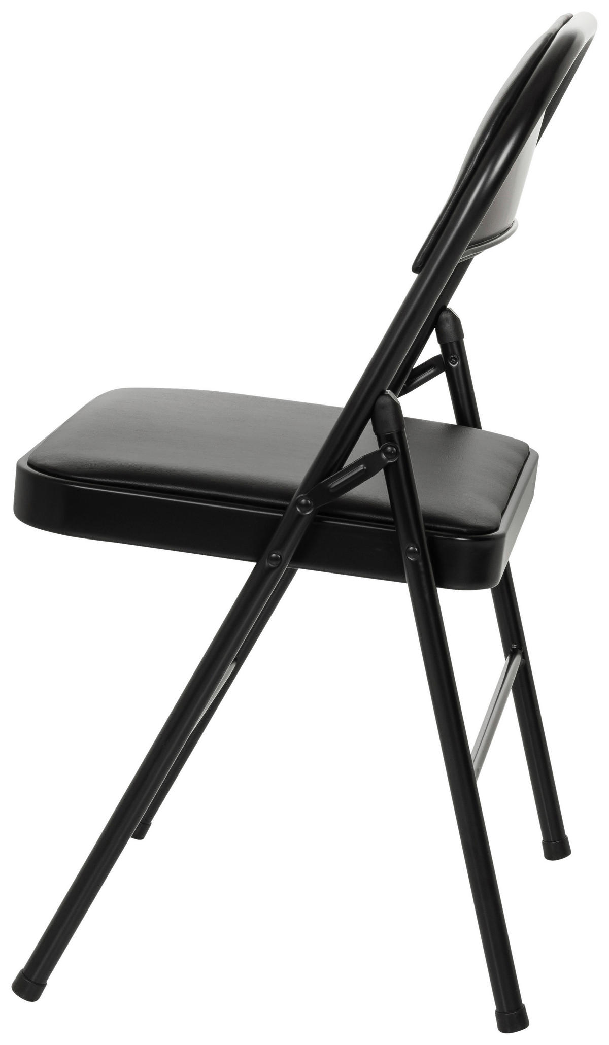 KLAPPSTUHL Schwarz  - Schwarz, MODERN, Kunststoff/Metall (46/78/45cm) - MID.YOU