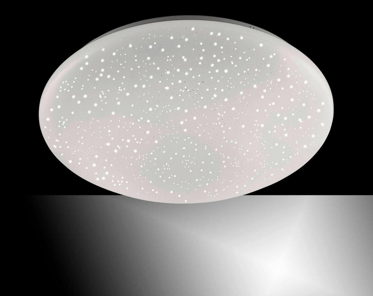 LED-DECKENLEUCHTE 39/39/12 cm   - Weiß, Basics, Kunststoff (39/39/12cm)