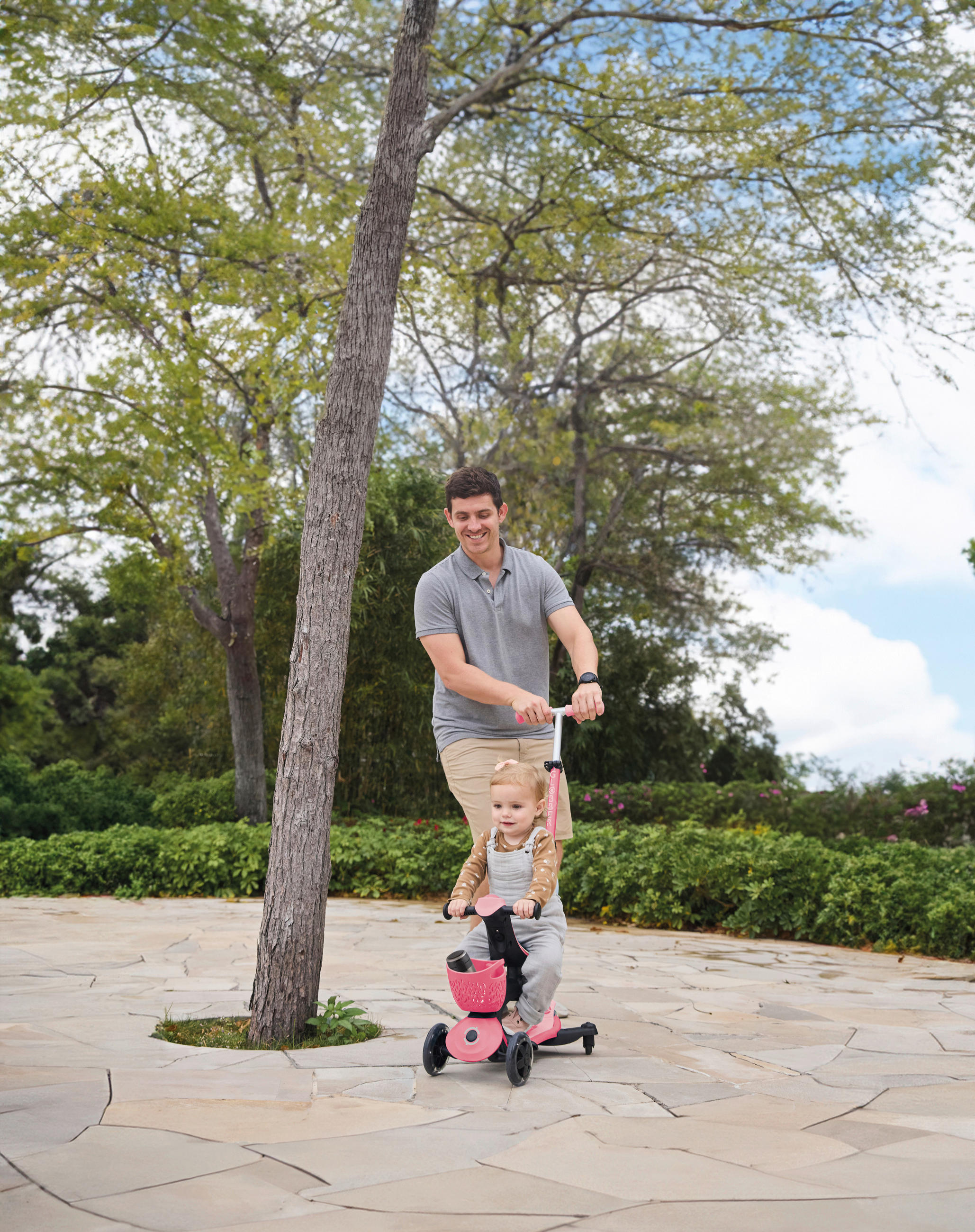 LAUFRAD GO-UP BABY 360 LIGHT 3IN1  - Pink/Rosa, LIFESTYLE, Kunststoff (75/29,5/102,5cm) - GLOBBER