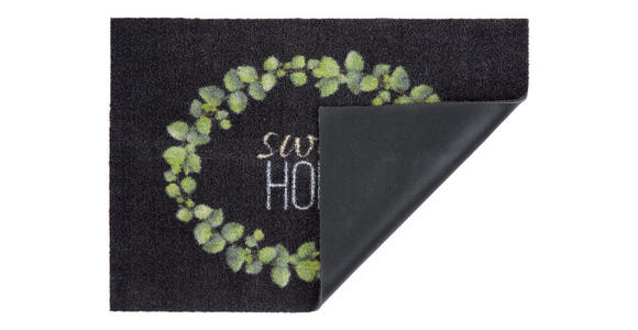 FUßMATTE 50/70 cm - Schwarz/Grün, Design, Textil (50/70cm) - Esposa
