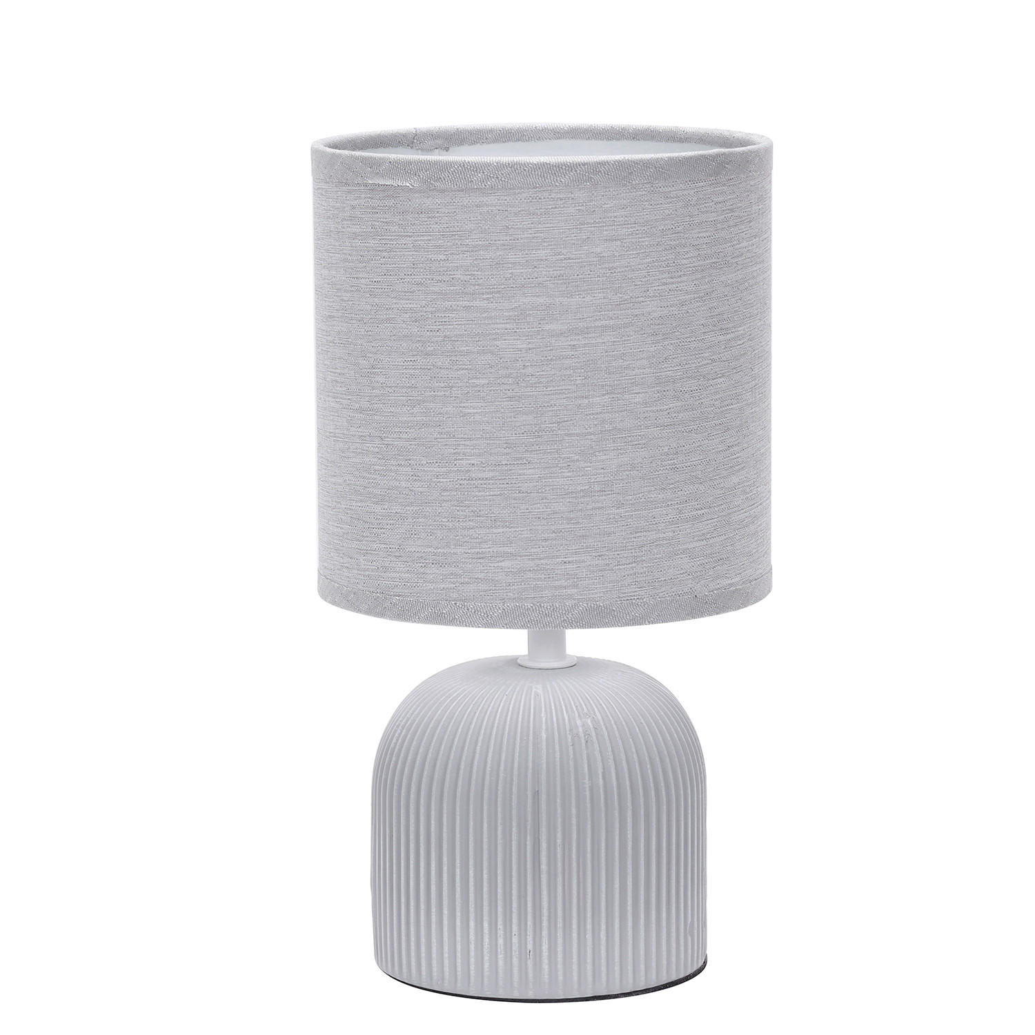 XXXLutz Tischleuchte Grau 28 cm