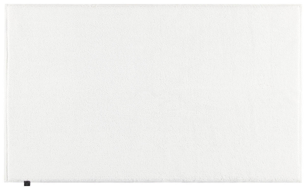 BADTEPPICH 1007 LOOP 600 Weiß 60/60 cm  - Weiß, KONVENTIONELL, Textil (60/60cm) - Cawoe