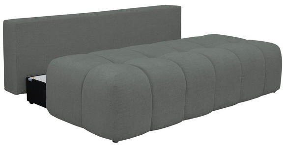 BOXSPRINGSOFA in Chenille Dunkelgrün  - Dunkelgrün/Schwarz, MODERN, Kunststoff/Textil (210/72/105cm) - Cantus