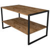 COUCHTISCH in Holzwerkstoff 90/50/50 cm  - Honigeiche/Schwarz, Design, Holzwerkstoff/Metall (90/50/50cm) - MID.YOU