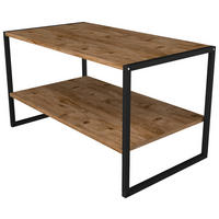 COUCHTISCH in Holzwerkstoff 90/50/50 cm  - Honigeiche/Schwarz, Design, Holzwerkstoff/Metall (90/50/50cm) - MID.YOU