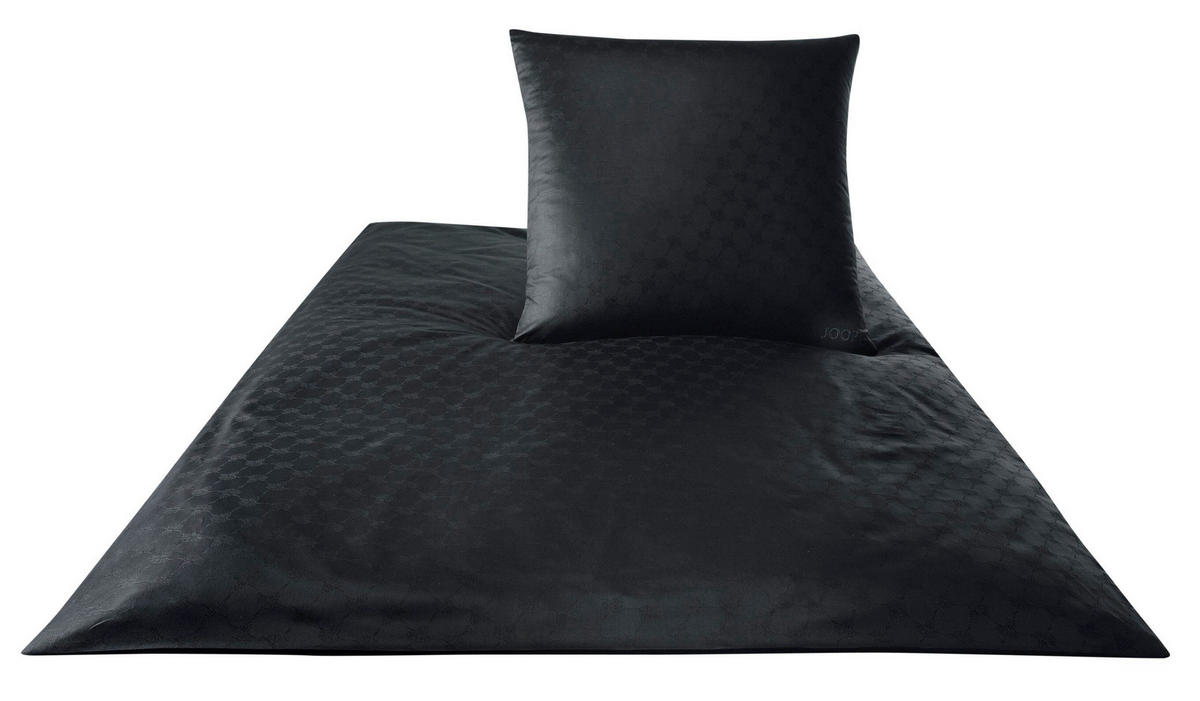 BETTWÄSCHE Cornflower Makosatin 240/220 cm  - Schwarz, Design, Textil (240/220cm) - Joop!