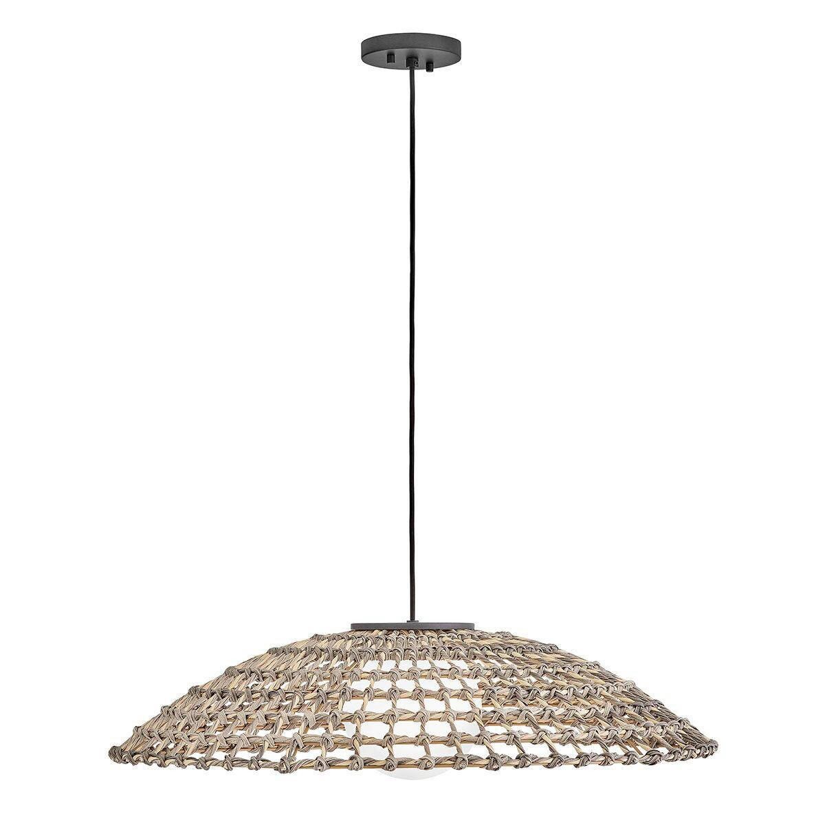 HÄNGELEUCHTE Hinkley 21/76,2 cm  - Schwarz, Natur, Holz/Metall (21/76,2cm) - Elstead Lighting