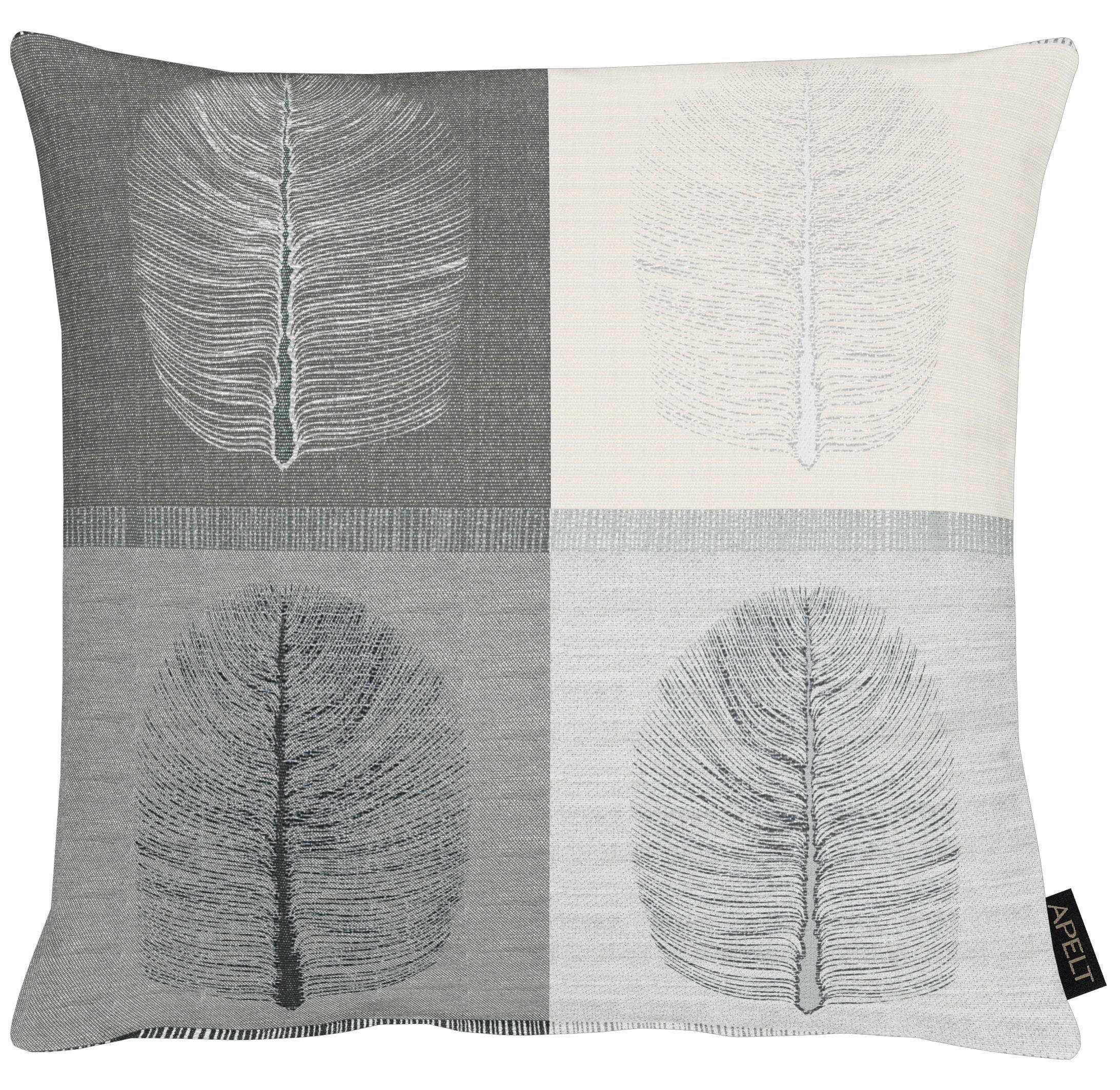 ZIERKISSEN 45/45 cm - Schwarz/Weiß, Design, Textil (45/45cm) - Apelt