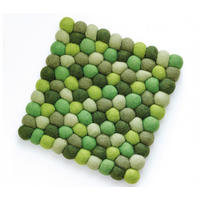 TOPFUNTERSETZER Textil Grün  - Grün, Basics, Textil (21/21cm) - Cilio