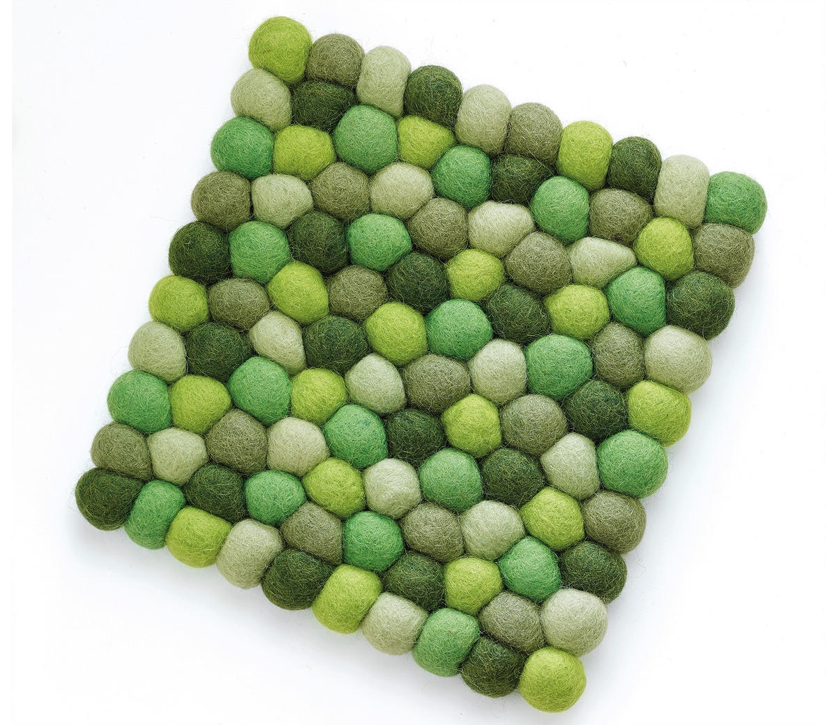 TOPFUNTERSETZER Textil Grün  - Grün, Basics, Textil (21/21cm) - Cilio