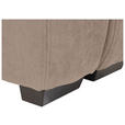 BIGSOFA Chenille Taupe - Taupe/Dunkelbraun, KONVENTIONELL, Kunststoff/Textil (250/100/90cm) - Carryhome