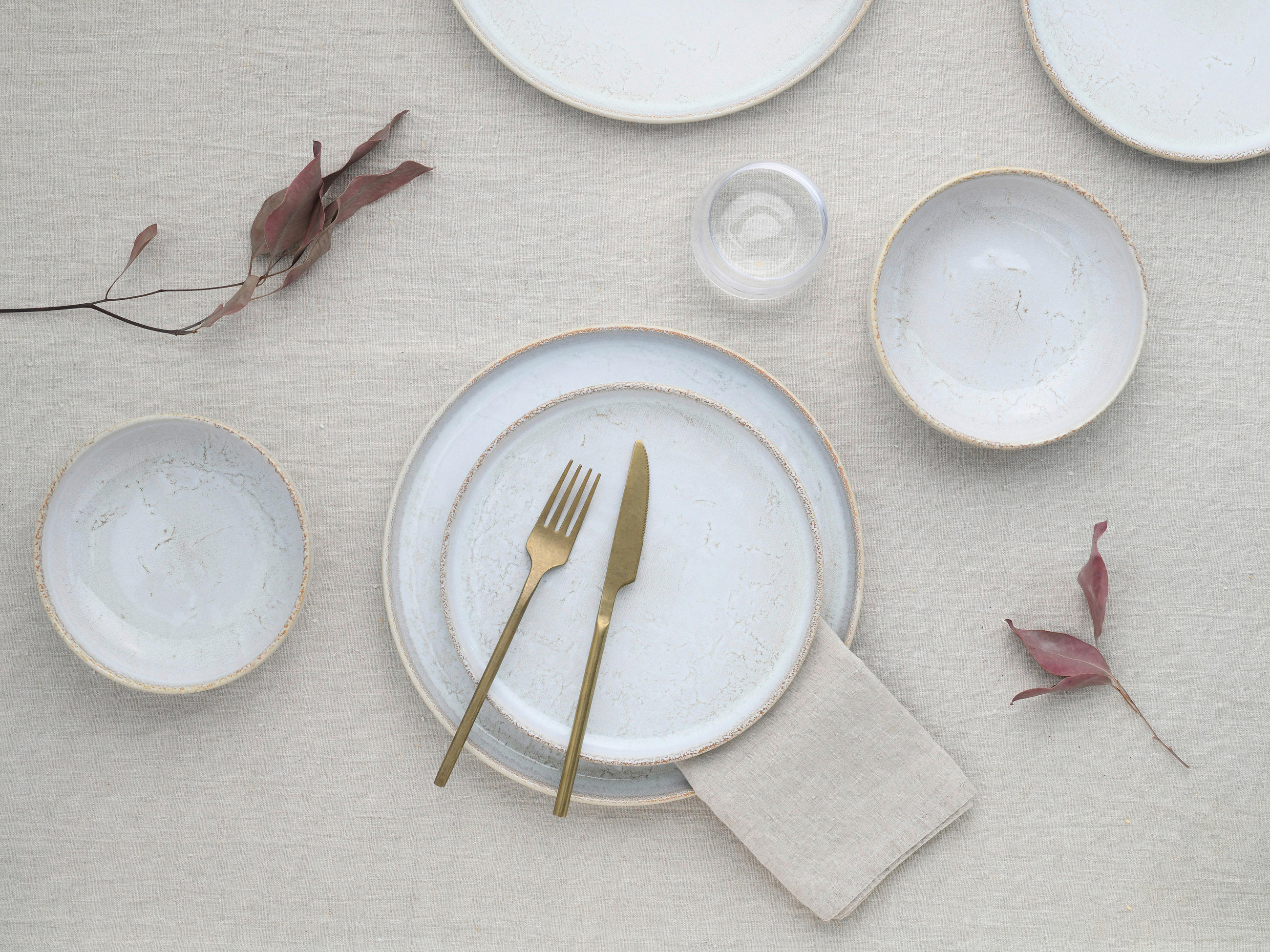 TAFELSERVICE Grauweiß 12-teilig Uno Vintage offwhite  - Grauweiß, Basics, Keramik - Creatable