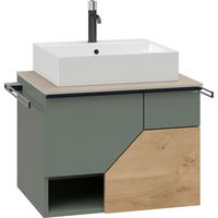 WASCHTISCHKOMBI 64 cm  - Taupe/Wildeiche, LIFESTYLE, Holz/Keramik (64cm) - Voglauer