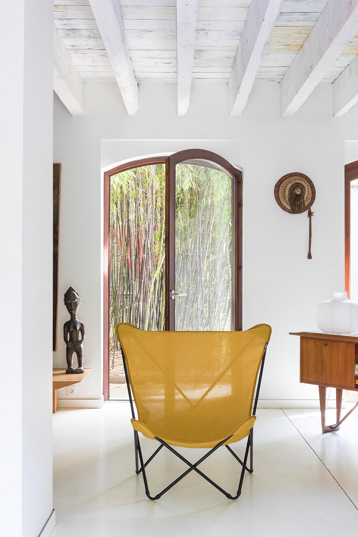 GARTEN-RELAXSESSEL Stahl  - Currygelb, Basics, Textil/Metall (87/83/91cm) - Lafuma Mobilier