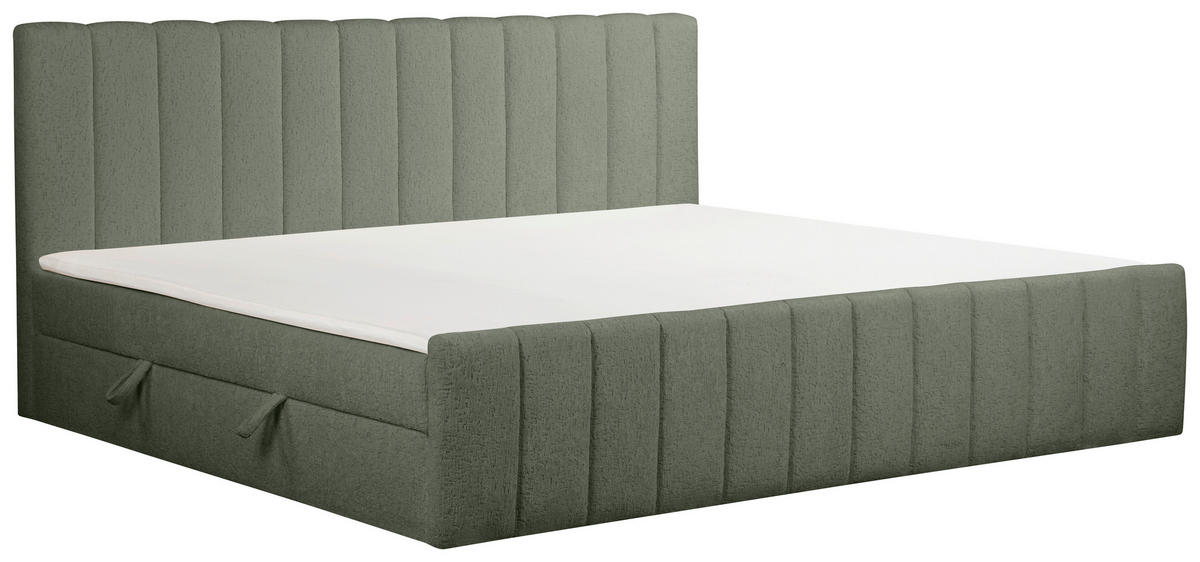 FAMILIENBETT 240/200 cm, Grün  - Schwarz/Grün, Basics, Kunststoff/Textil (240/200cm) - Chameo