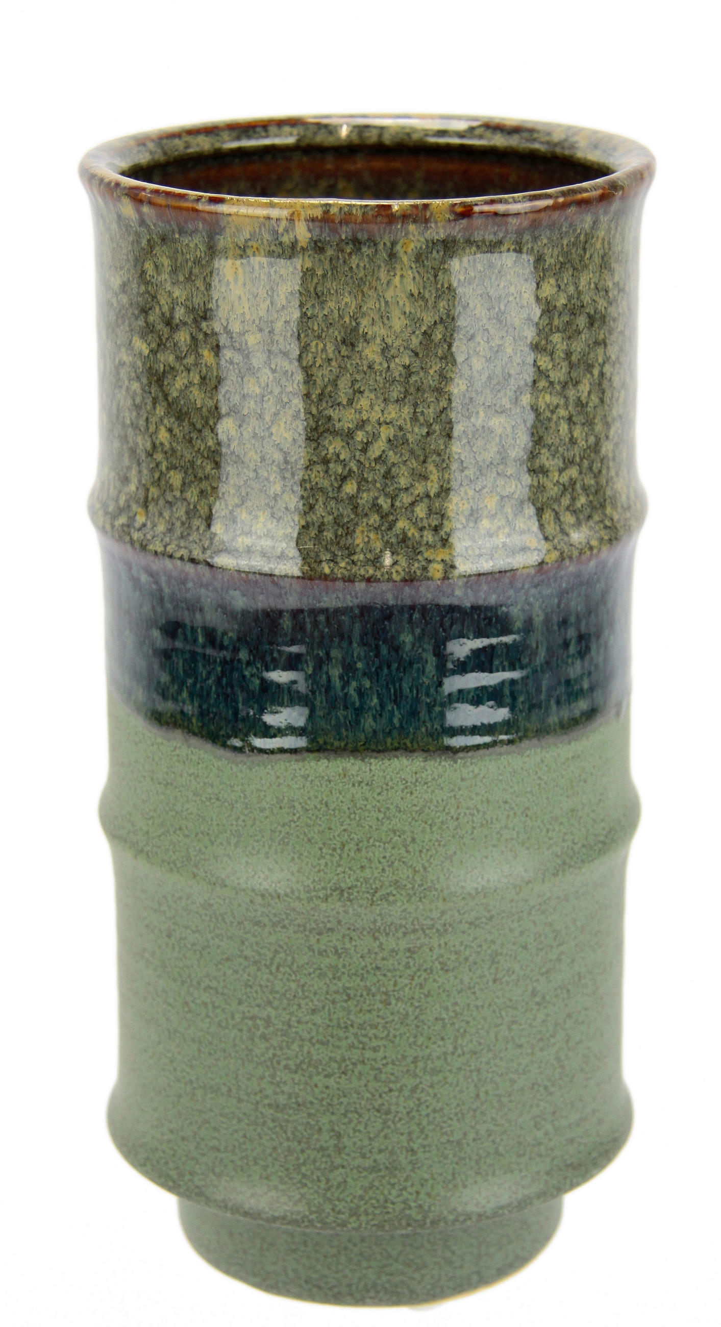 VASE  - Grün, Basics, Keramik (13/28/13cm)