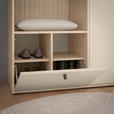 GARDEROBE 4-teilig  in 120/200/50 cm  - Kaschmir/Eichefarben, Design, Glas/Holzwerkstoff (120/200/50cm) - Xora