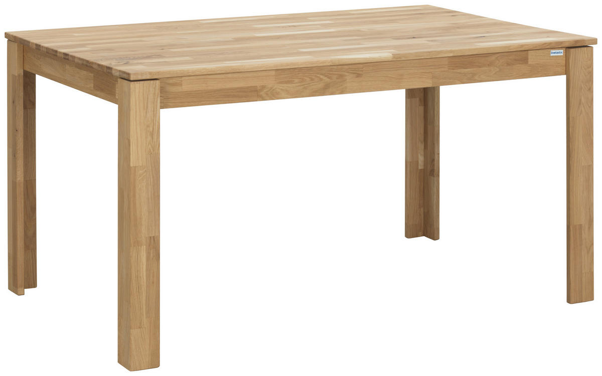 ESSTISCH in Holz 140 (200)/90/75 cm  - Wildeiche, Natur, Holz (140 (200)/90/75cm) - Livetastic