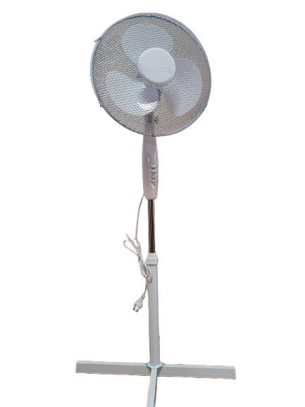 VENTILATOR PODNI  bijela     - bijela, Basics, metal (40/max 130cm)