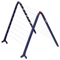 STANDTROCKNER Pegasus Bath110 69/67/66,5 cm  - Blau/Weiß, Basics, Kunststoff/Metall (69/67/66,5cm) - Leifheit