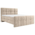 BOXBETT 180/200 cm  in Taupe  - Taupe/Chromfarben, MODERN, Holz/Holzwerkstoff (180/200cm) - Esposa