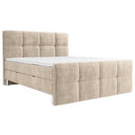 BOXBETT 180/200 cm  in Taupe  - Taupe/Chromfarben, MODERN, Holz/Holzwerkstoff (180/200cm) - Esposa