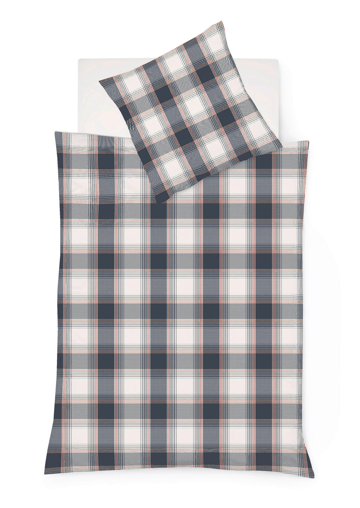 BETTWÄSCHE Lech Flanell 155/200 cm  - Dunkelblau, Design, Textil (155/200cm) - Fleuresse