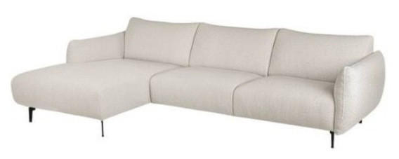 SOFFA i beige  - beige/svart, Design, metall/trä (273/75/162cm) - Best Price