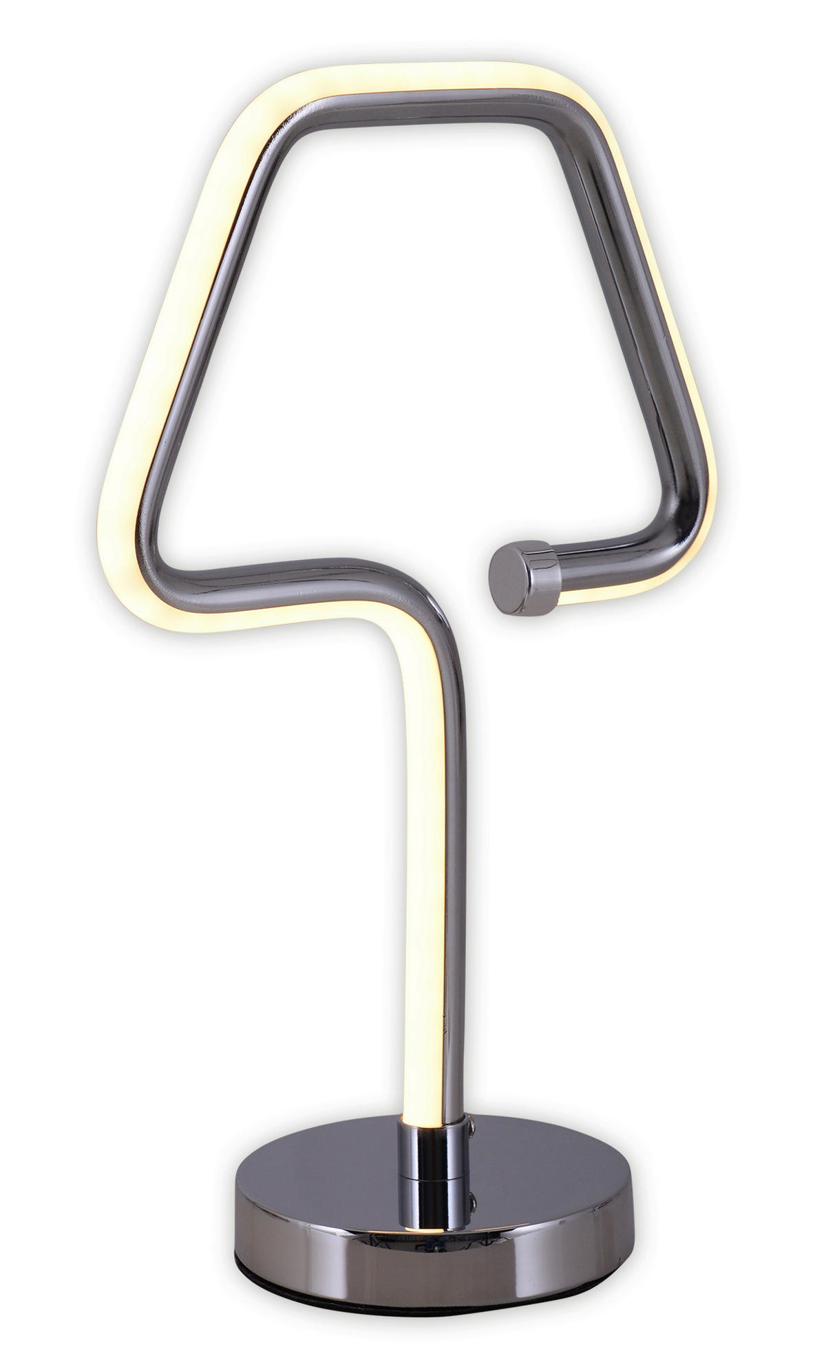 LED-TISCHLEUCHTE 18/30 cm   - Chromfarben, Design, Kunststoff/Metall (18/30cm) - Näve