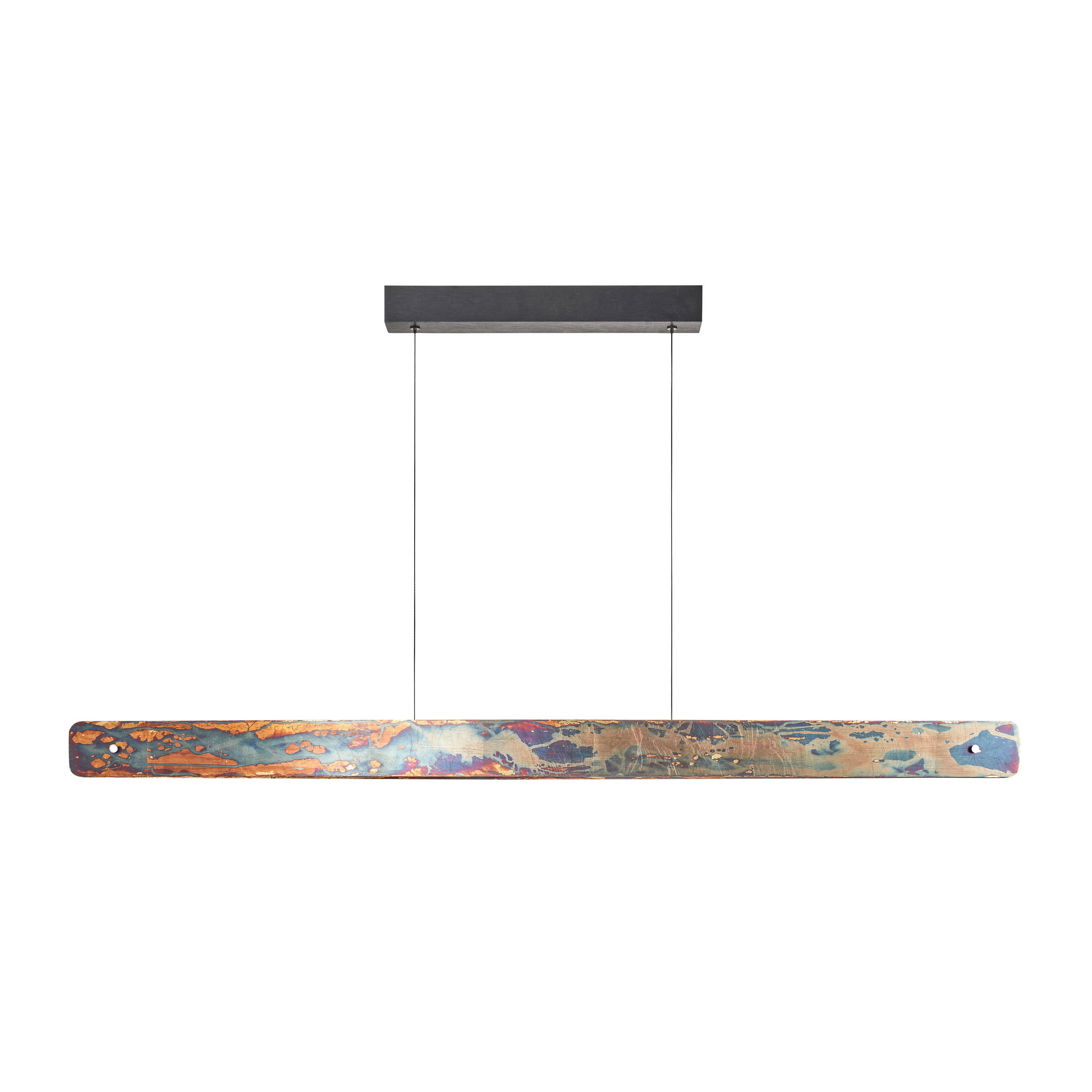 LED-PENDELLEUCHTE Pendelleuchte Schiffchen OXI Up and Down 118/8/7,5 cm   - Multicolor, LIFESTYLE, Metall (118/8/7,5cm) - Ambiente