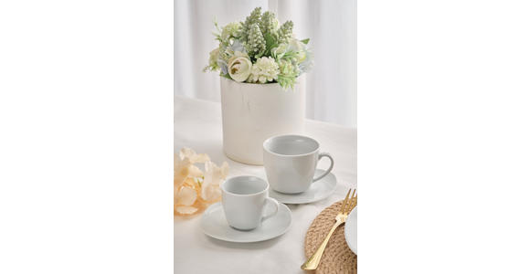 KOMBISERVICE Weiß Ascona 62-teilig 6 Personen  - Weiß, Basics, Keramik - Novel