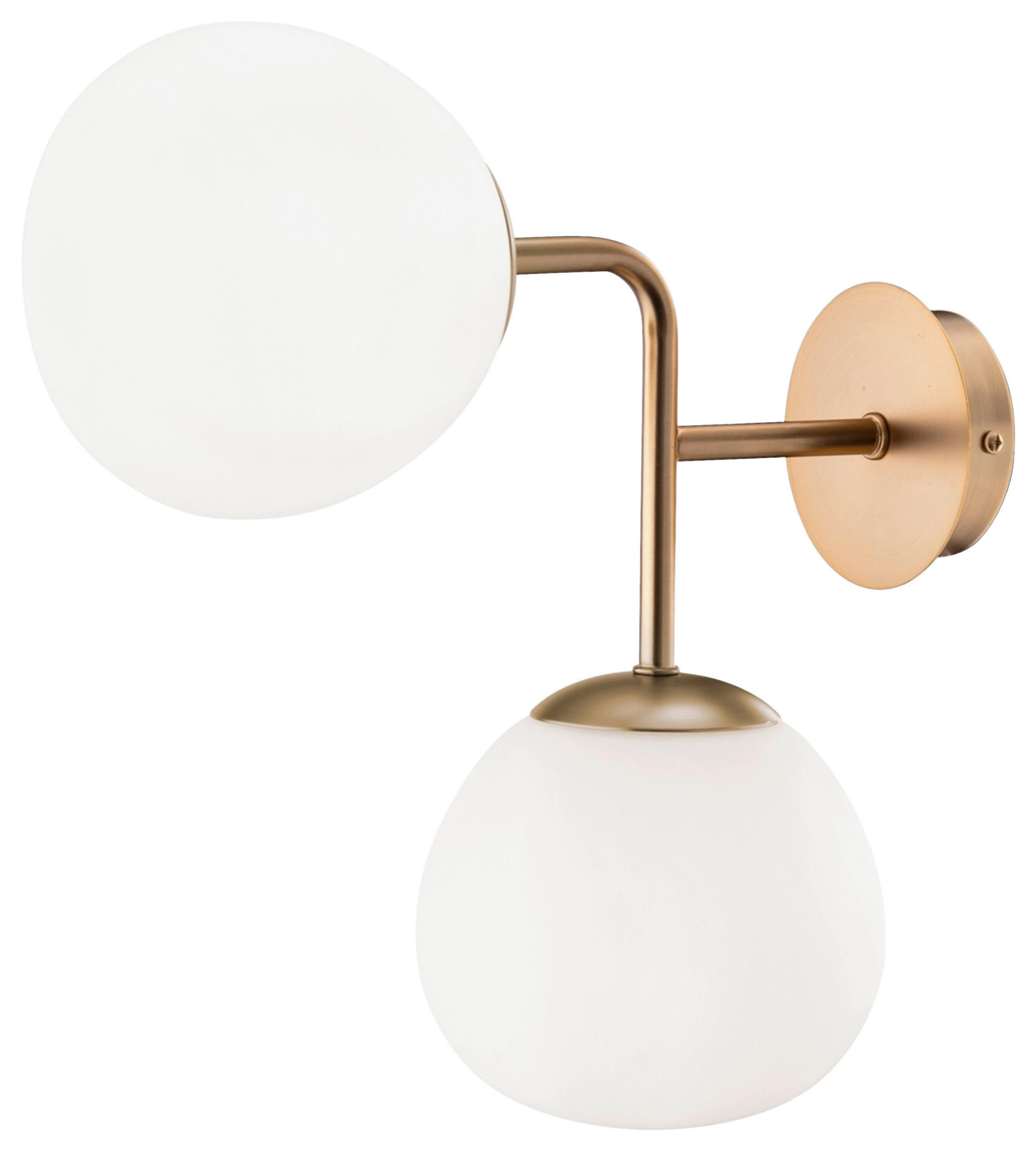 WANDLEUCHTE - Messingfarben, Basics, Glas/Metall (15/36/33cm) - MAYTONI