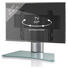 TV-RACK Klar, Silberfarben - Klar/Silberfarben, KONVENTIONELL, Glas/Metall (70/52/30cm)