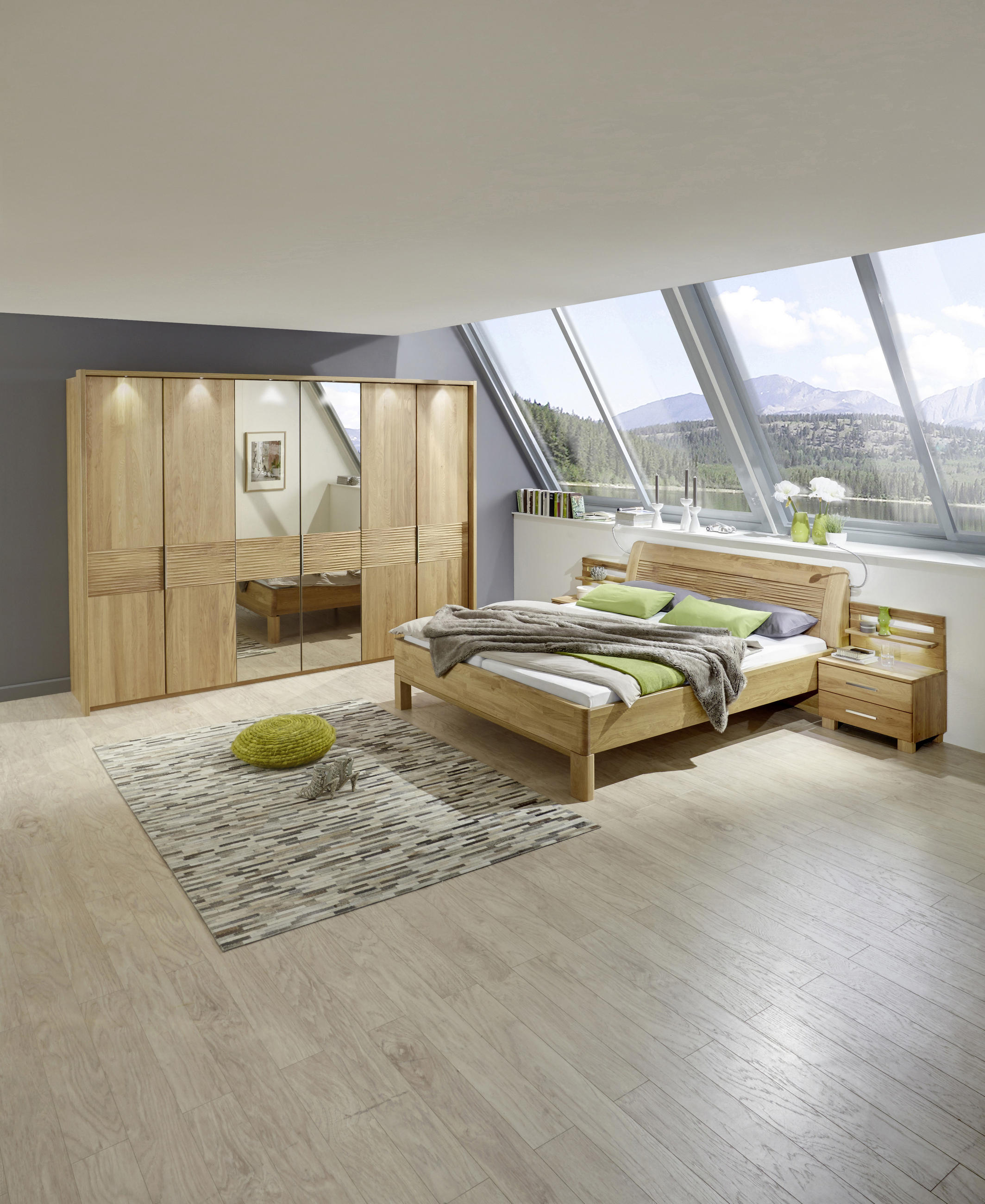 SCHLAFZIMMER Eichefarben  - Eichefarben, Design, Holz (180/200cm) - Dieter Knoll