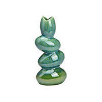DEKOVASE  - Grün, Basics, Keramik (13/28/9cm)