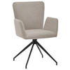 ARMLEHNSTUHL  in Stahl Bouclé  - Beige/Schwarz, Trend, Textil/Metall (57/86/61,5cm) - SetOne by Musterring