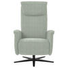 RELAXSESSEL in Textil Platinfarben  - Platinfarben/Schwarz, Design, Textil/Metall (77/115/89cm) - Pure Home Comfort