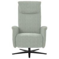 RELAXSESSEL in Textil Platinfarben  - Platinfarben/Schwarz, Design, Textil/Metall (77/115/89cm) - Pure Home Comfort