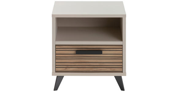 NACHTKÄSTCHEN 50/55/41 cm in Kaschmir - Kaschmir/Anthrazit, KONVENTIONELL, Holzwerkstoff/Kunststoff (50/55/41cm) - Xora