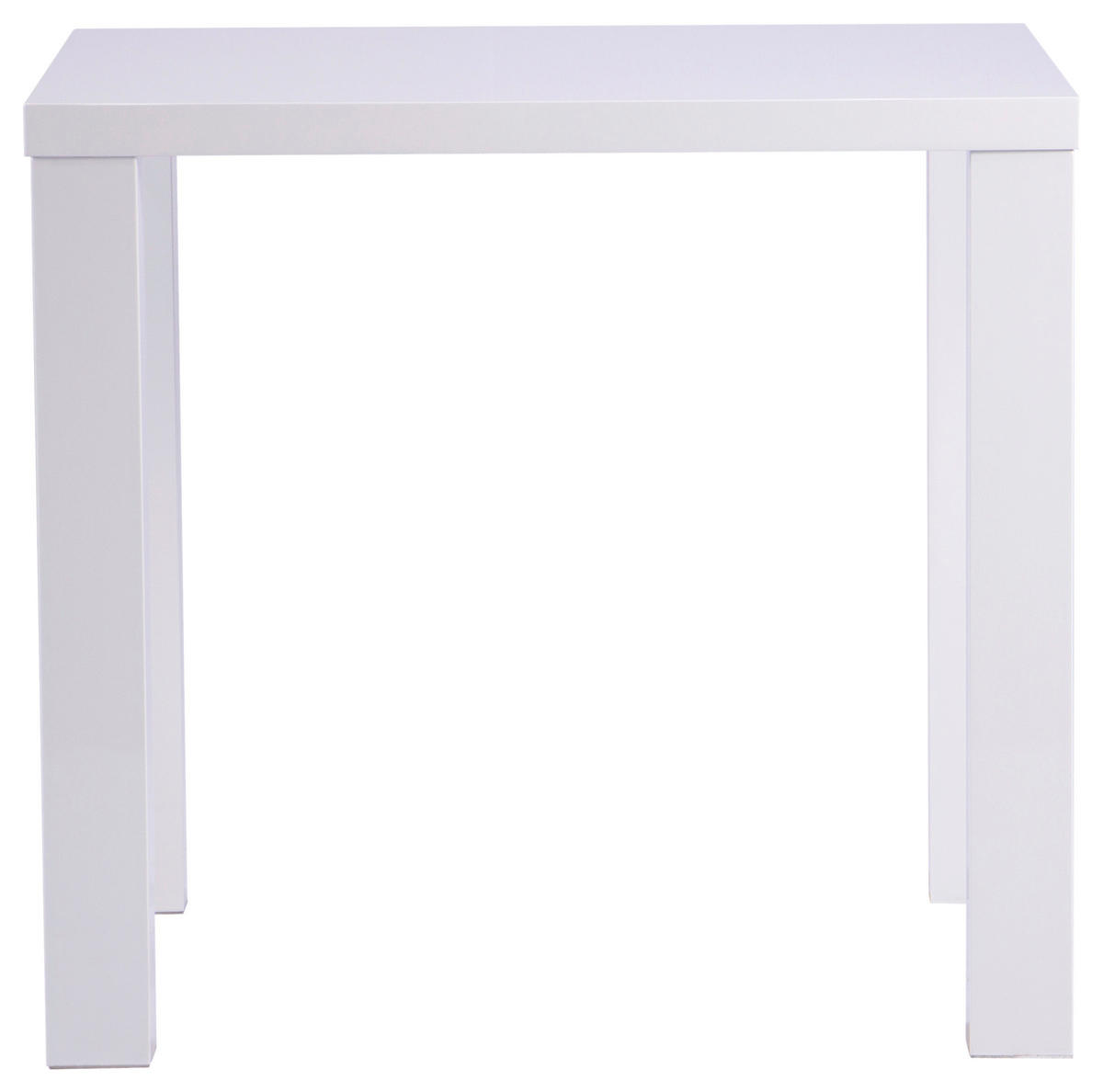 ESSTISCH in Holzwerkstoff  - Weiß Hochglanz, KONVENTIONELL, Holzwerkstoff (80/75/80cm) - P & B