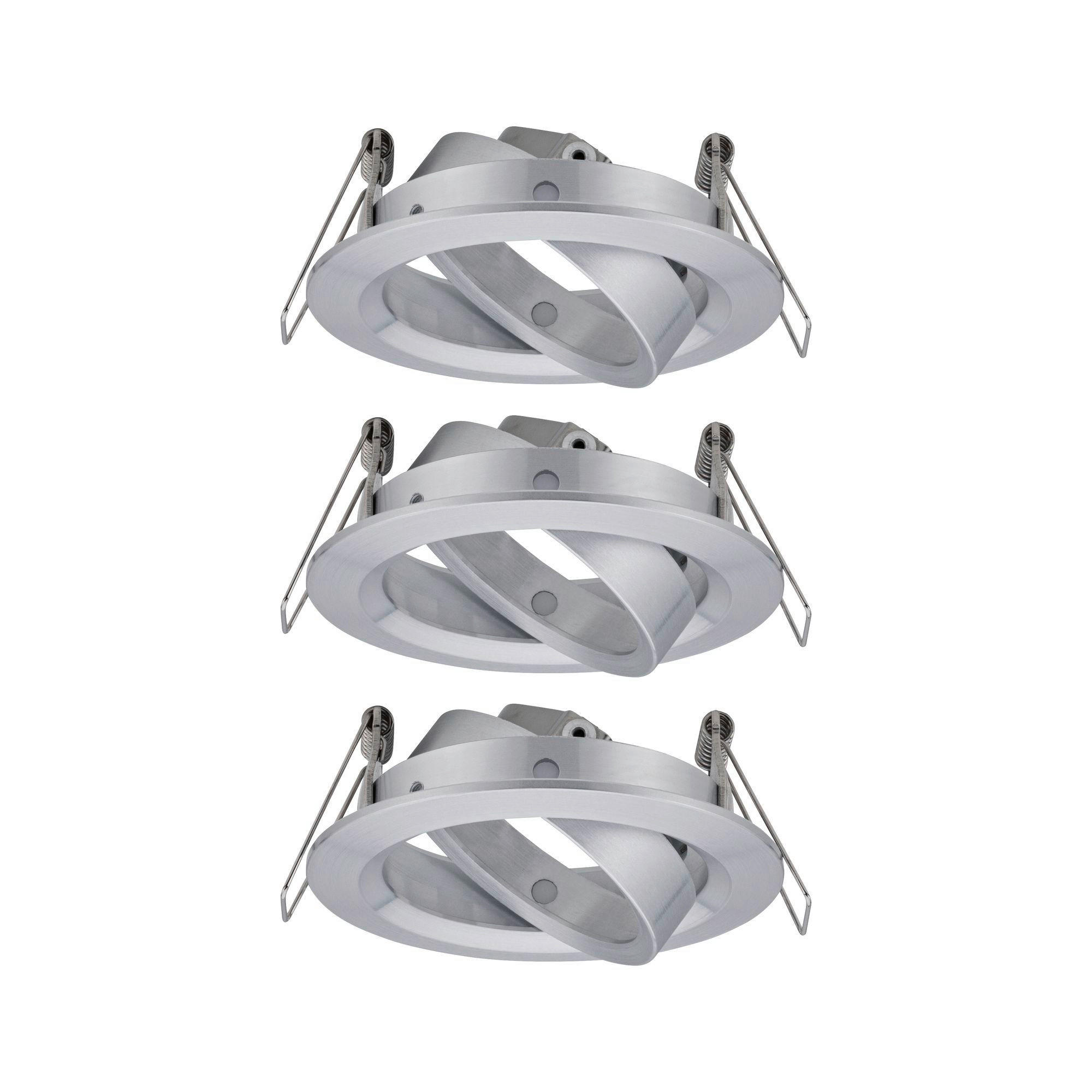 DECKENLEUCHTE 8,4 cm  - Alufarben, Basics, Metall (8,4cm) - Paulmann