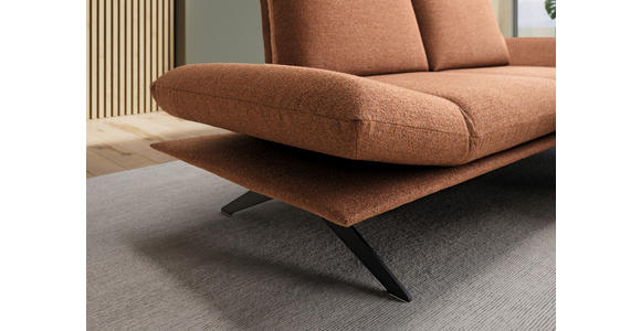 ECKSOFA Braun Flachgewebe  - Schwarz/Braun, Design, Textil/Metall (234/155cm) - Dieter Knoll