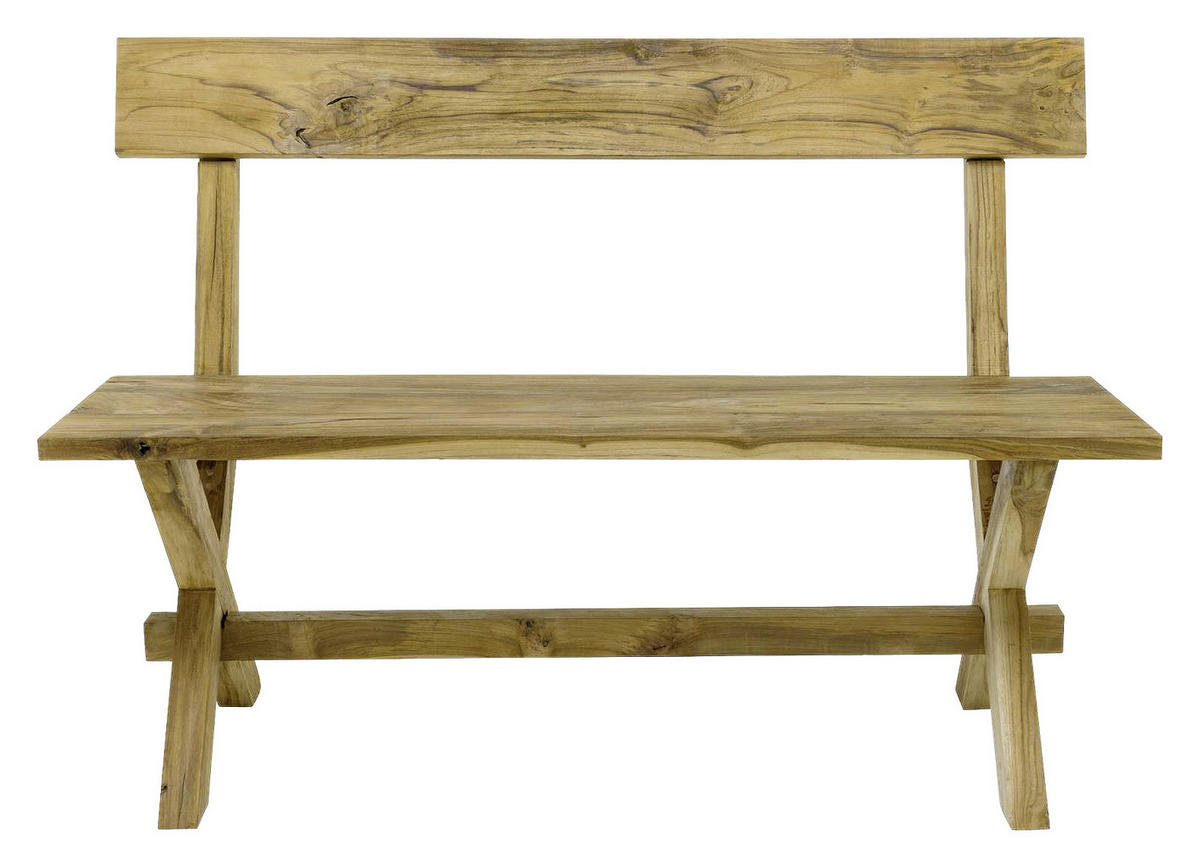 GARTENBANK 120/90/50 cm Teakholz   - Teakfarben, KONVENTIONELL, Holz (120/90/50cm) - Jan Kurtz